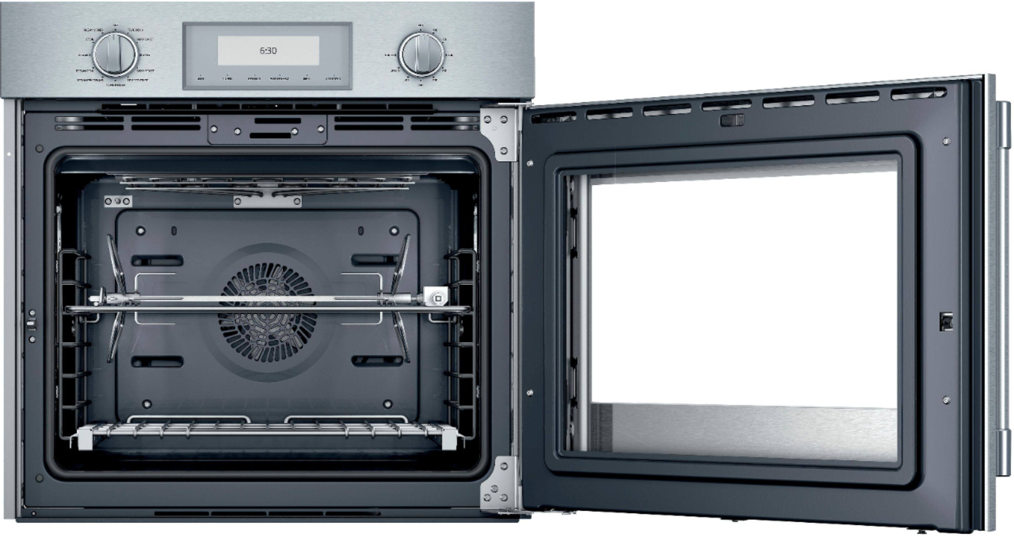 Alt View 11. Thermador - Professional Series 30" Built-In Single Electric Convection Wall Oven with Wifi - Stainless Steel.