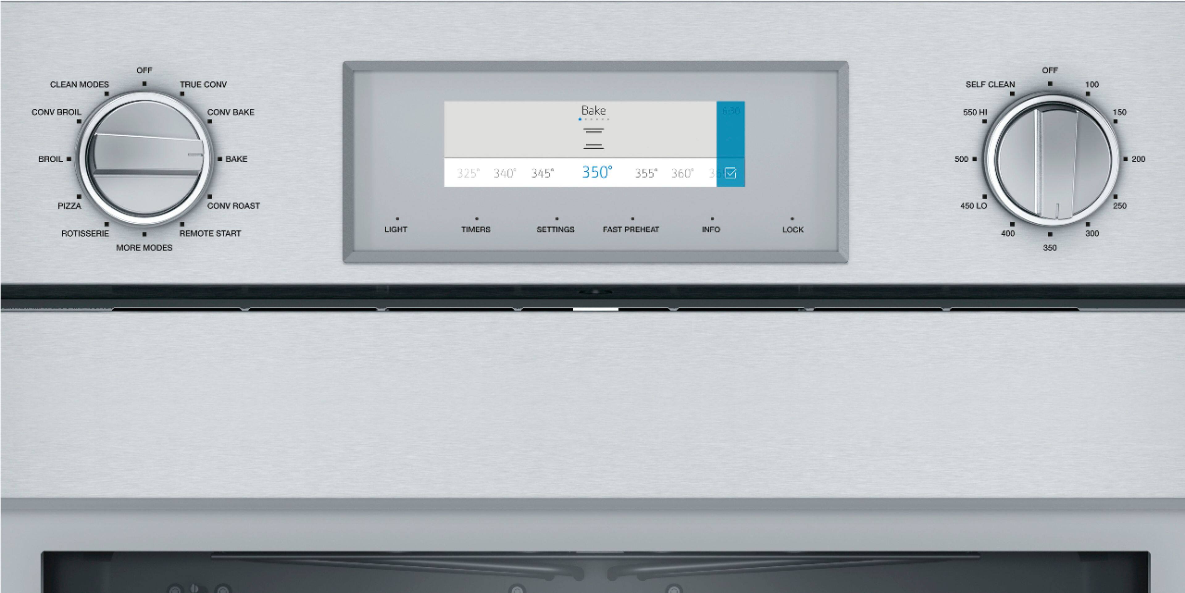 Alt View 12. Thermador - Professional Series 30" Built-In Single Electric Convection Wall Oven with Wifi - Stainless Steel.