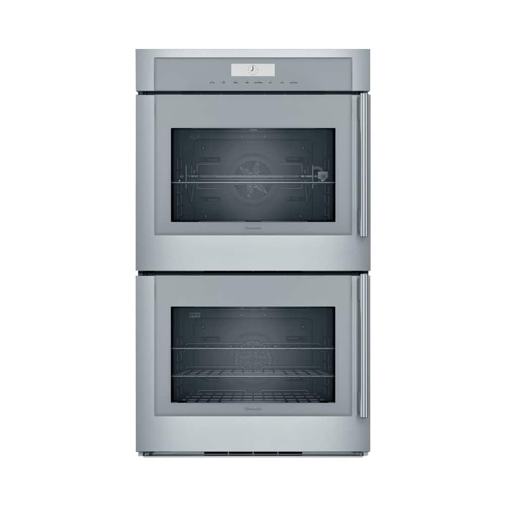 Thermador - Masterpiece Series 30" Built-In Double Electric Convection Wall Oven with Wifi and Left Door Swing - Stainless Steel - Front_Zoom