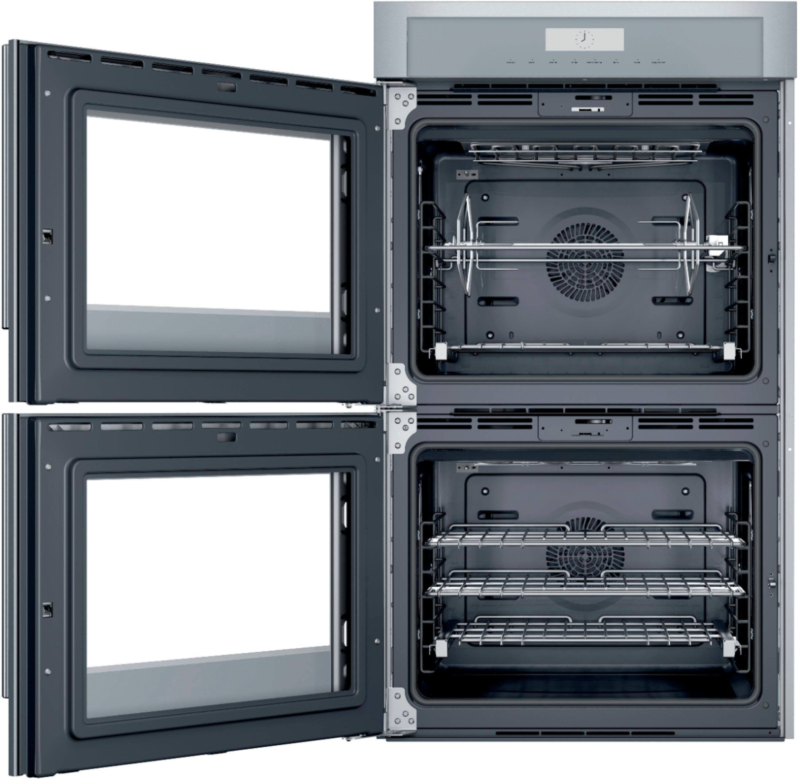 Alt View 1. Thermador - Masterpiece Series 30" Built-In Double Electric Convection Wall Oven with Wifi and Left Door Swing - Stainless Steel.