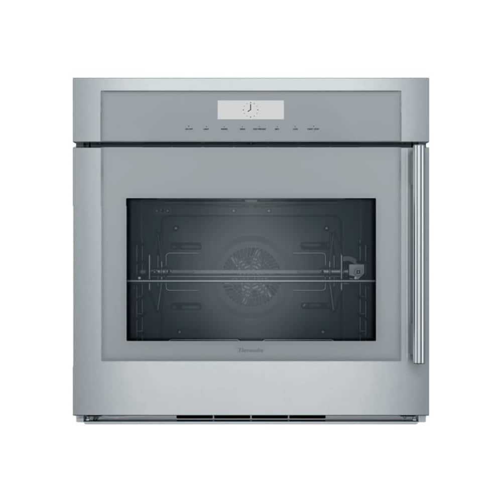 Front. Thermador - Masterpiece Series 30" Built-In Single Electric Convection Wall Oven with Wifi, Left-Swing - Stainless Steel.