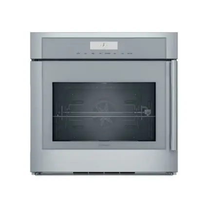 Front. Thermador - Masterpiece Series 30" Built-In Single Electric Convection Wall Oven with Wifi, Left-Swing - Stainless Steel.