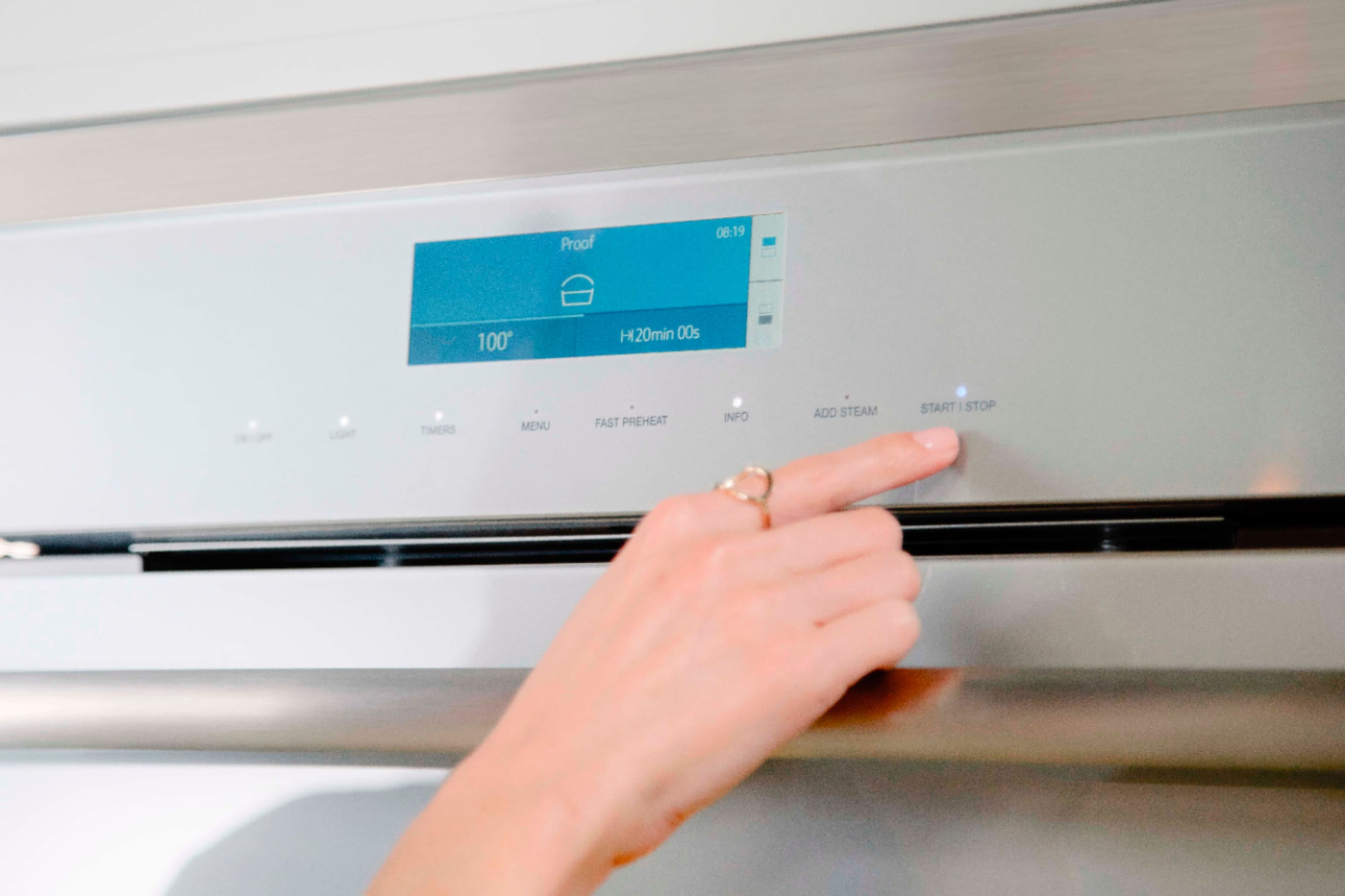 Alt View 2. Thermador - Masterpiece Series 30" Built-In Single Electric Convection Wall Oven with Wifi, Left-Swing - Stainless Steel.