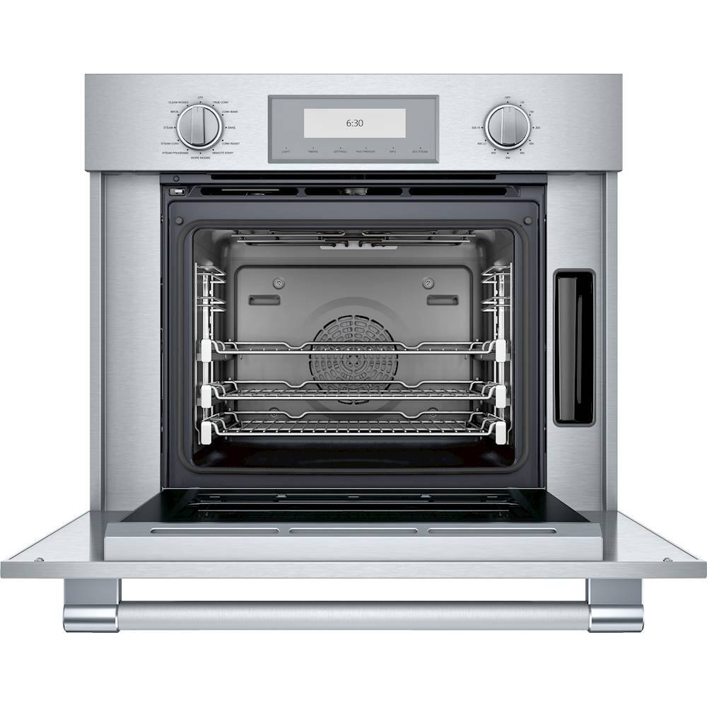Alt View 1. Thermador - Professional Series 30" Built-In Single Electric Steam Convection Wall Oven with Wifi - Stainless Steel.