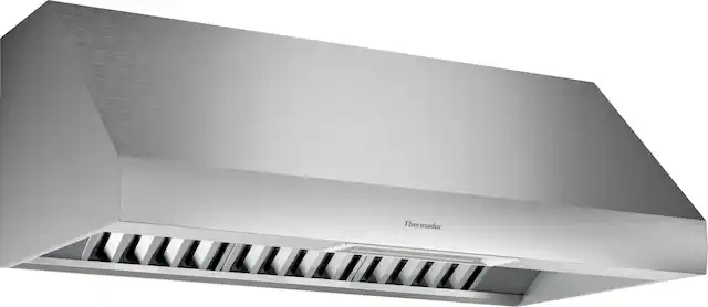 Front. Thermador - PROFESSIONAL SERIES 48" Externally Vented Range Hood - Stainless Steel.