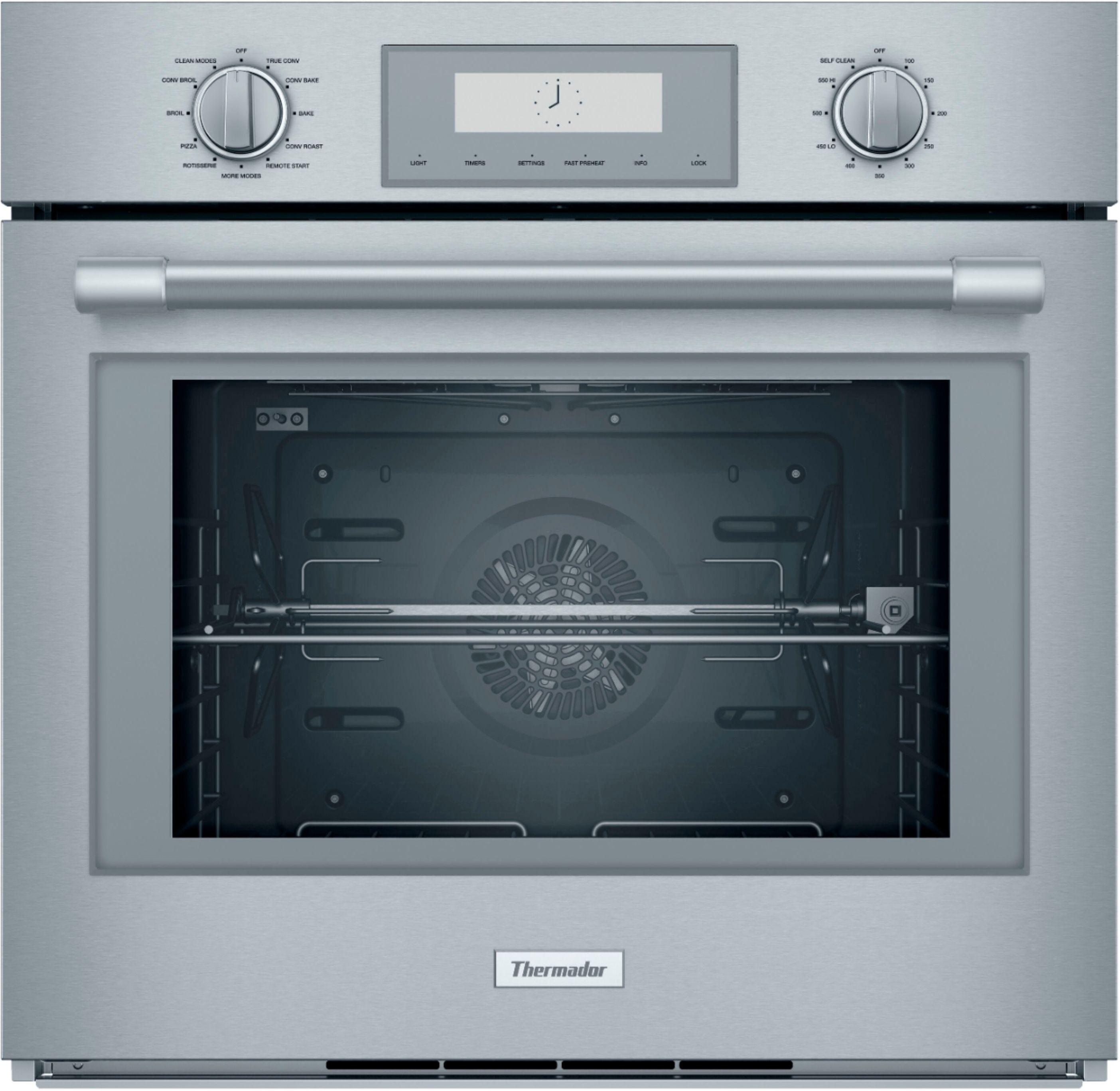 Thermador - PROFESSIONAL SERIES 30" Built-In Single Electric Convection Wall Oven - Stainless steel