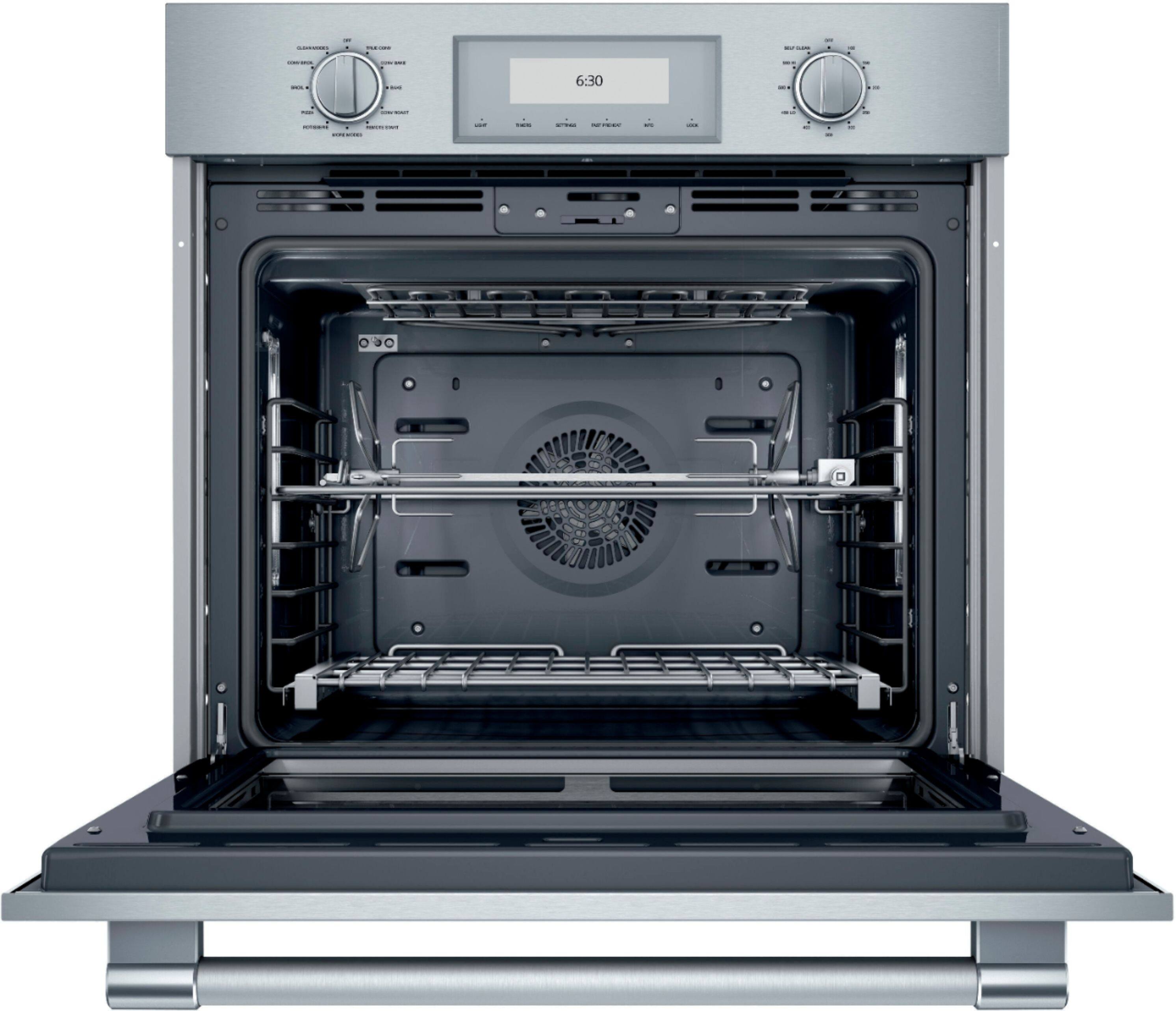 Alt View 11. Thermador - Professional Series 30" Built-In Single Electric Convection Wall Oven with Wifi - Stainless Steel.