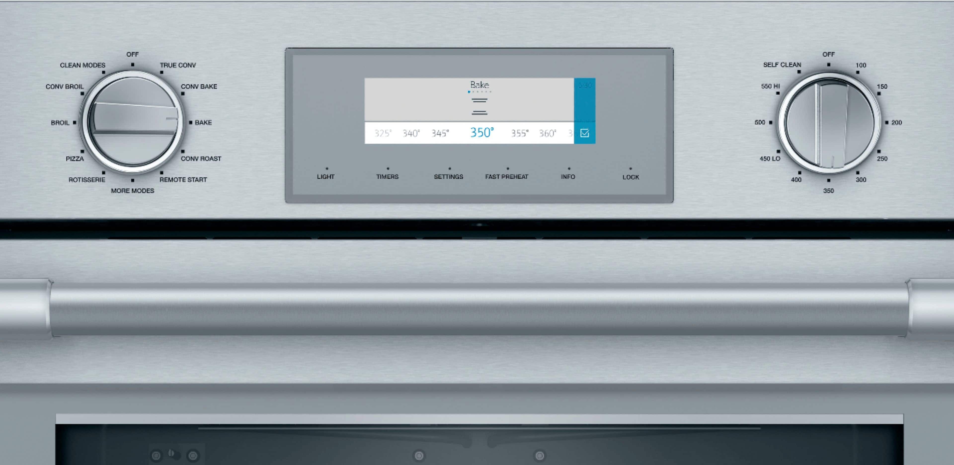 Alt View 12. Thermador - Professional Series 30" Built-In Single Electric Convection Wall Oven with Wifi - Stainless Steel.