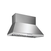 Thermador Professional - 48 inches - Externally Vented - Wall Range Hood - Stainless Steel - Front_Zoom