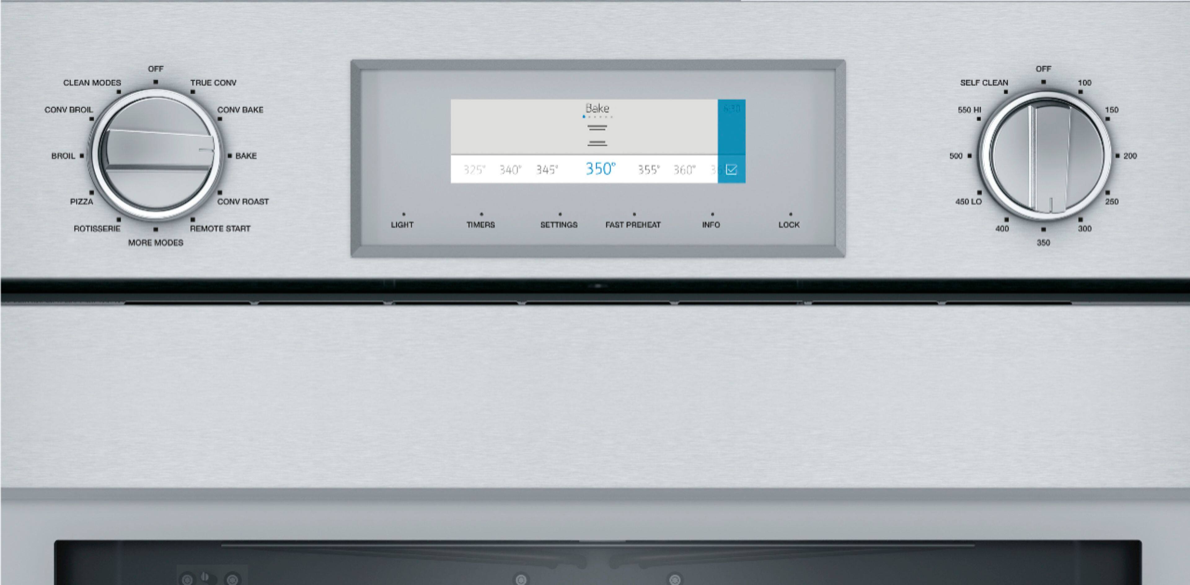 Alt View 14. Thermador - Professional Series 30" Built-In Single Electric Convection Wall Oven with Wifi - Stainless Steel.
