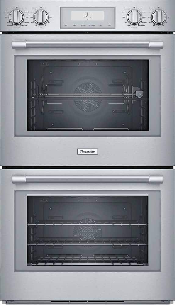 Thermador - Professional Series 30" Built-In Double Electric Convection Wall Oven - Stainless Steel - Front_Zoom