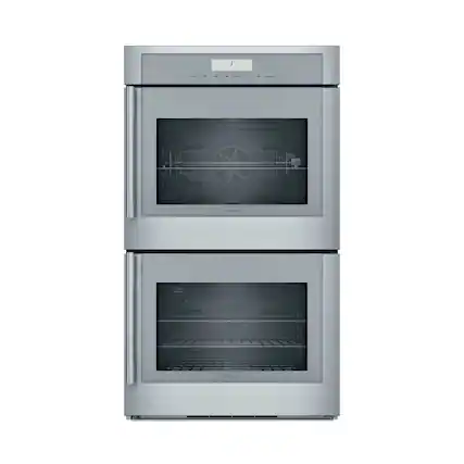 Front. Thermador - Masterpiece Series 30" Built-In Double Electric Convection Wall Oven with Wifi and Right Door Swing - Stainless Steel.