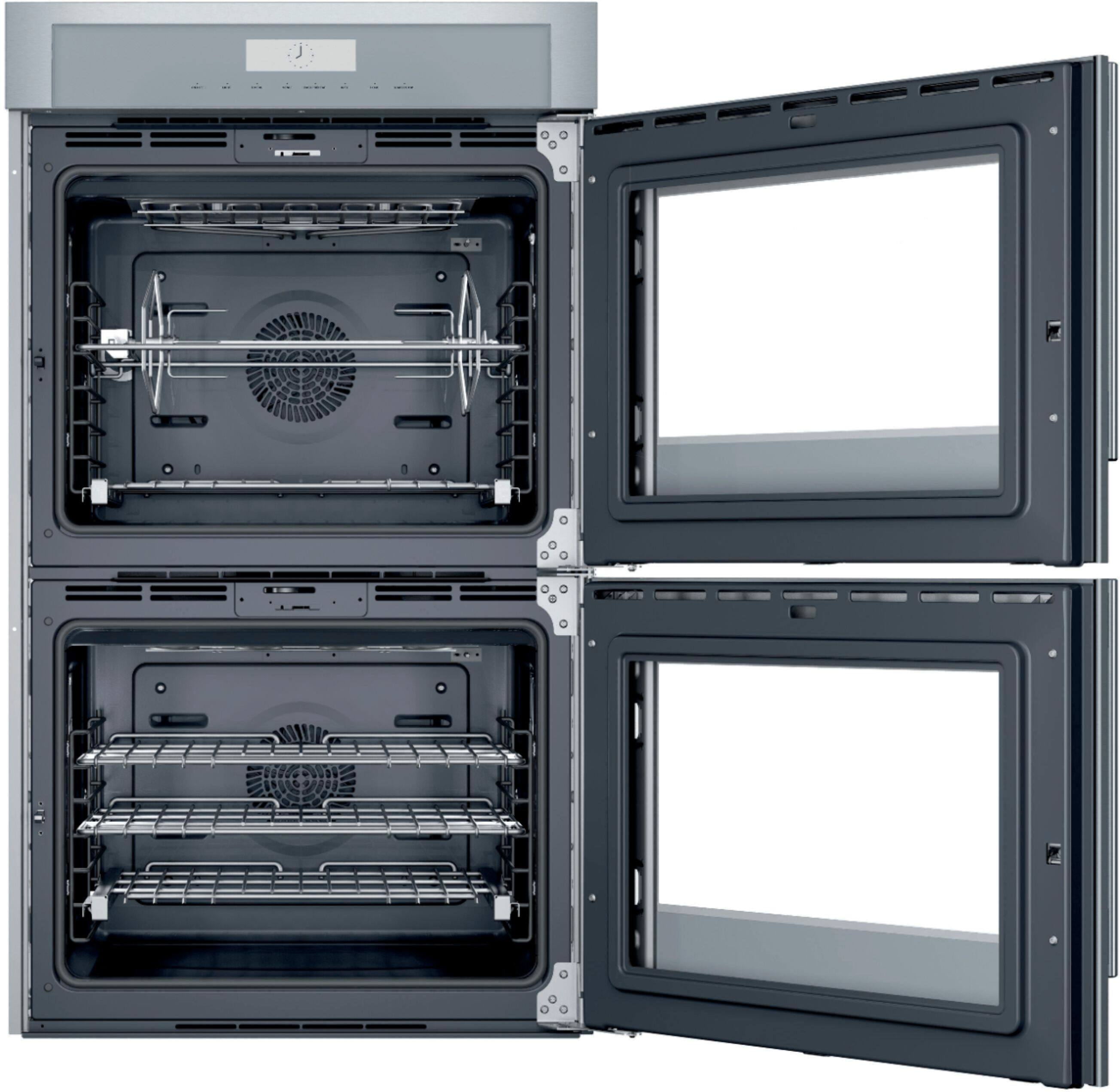 Alt View 2. Thermador - Masterpiece Series 30" Built-In Double Electric Convection Wall Oven with Wifi and Right Door Swing - Stainless Steel.