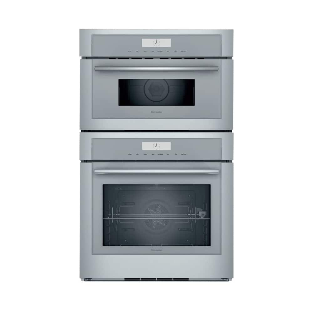 Thermador - Masterpiece Series 30" Built-In Electric Convection Wall Oven with Built-In Speed Microwave and Wifi - Stainless Steel - Front_Zoom