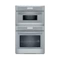 Thermador - Masterpiece Series 30" Built-In Double Electric Smart Combination Microwave and Wall Oven with True Convection - Stainless Steel