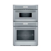 Thermador - Masterpiece Series 30" Built-In Double Electric Convection Wall Oven with Built-In Speed Microwave and HomeConnect - Stainless steel - Front_Zoom