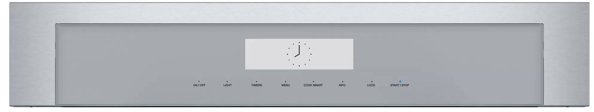 Alt View 11. Thermador - Masterpiece Series 30" Built-In Electric Convection Wall Oven with Built-In Speed Microwave and Wifi - Stainless Steel.