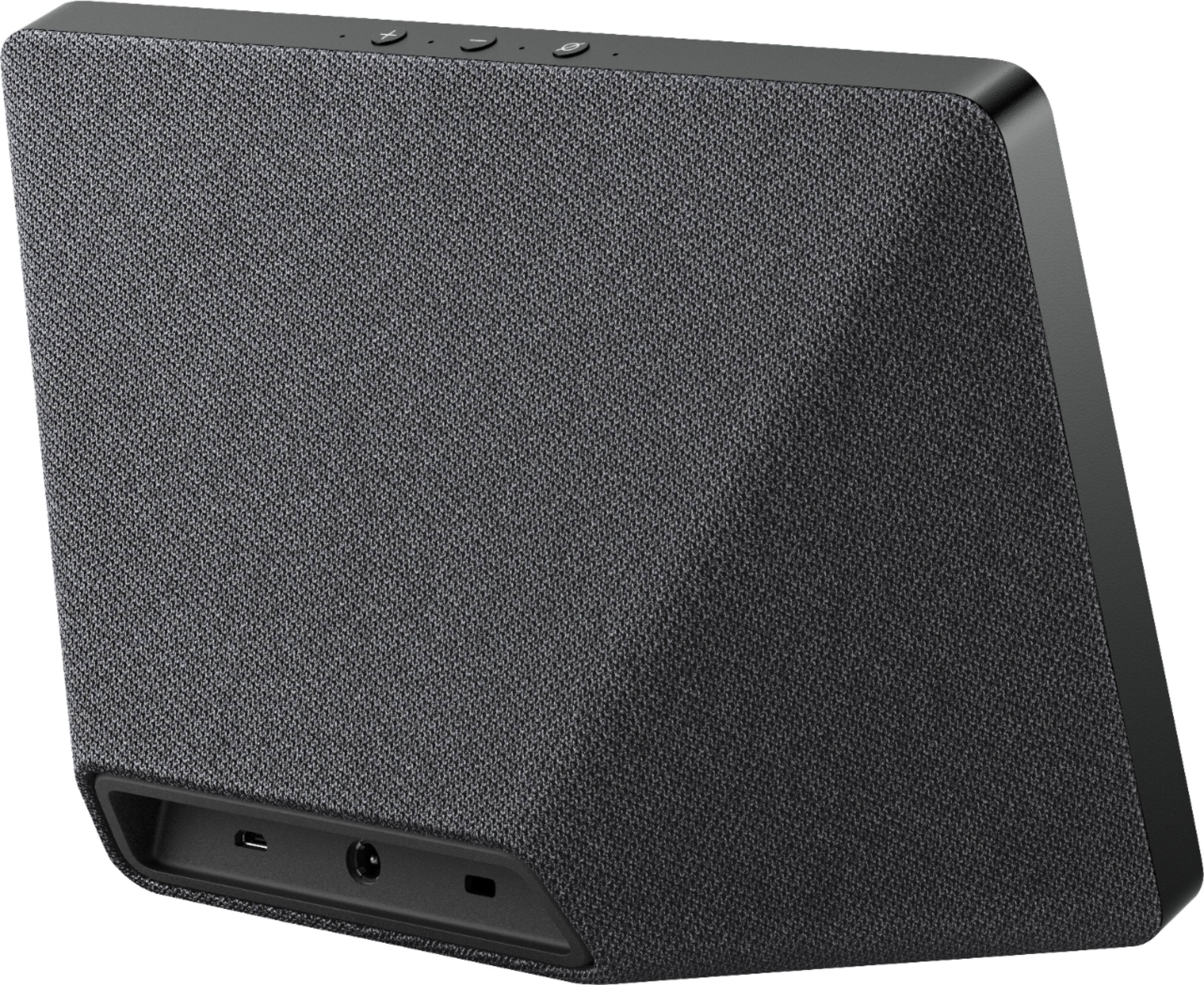 Alt View 13. Amazon - Echo Show (2nd Gen) - Smart Speaker with Alexa and built in smart home Hub - Charcoal.