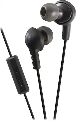 JVC - Gumy Plus Earbud Headphones - Black
