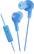 Front. JVC - Gumy Plus Earbud Headphones - Blue.