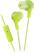 Front Standard. JVC - Gumy Plus Earbud Headphones - Green.