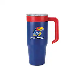 Indigo Falls - Kansas Jayhawks 36oz. Logo Combo Stainless Steel Tumbler - Multicolor