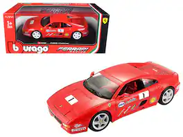 Ferrari F355 Challenge Red 1/24 Diecast Model Car by Bburago