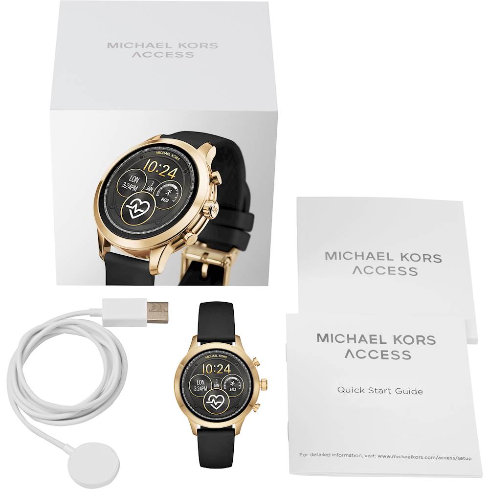 Biskop cilia Renovering Best Buy: Michael Kors Access Runway Smartwatch 41mm Stainless Steel Gold-Tone  MKT5053