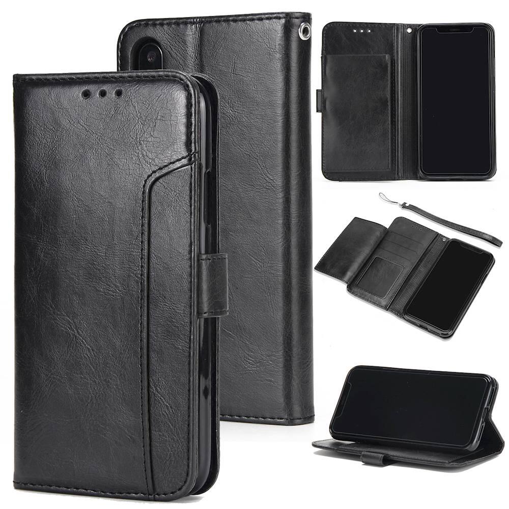 Alt View 11. SaharaCase - Leather Flip Folio Case for Apple® iPhone® XS Max - Black.