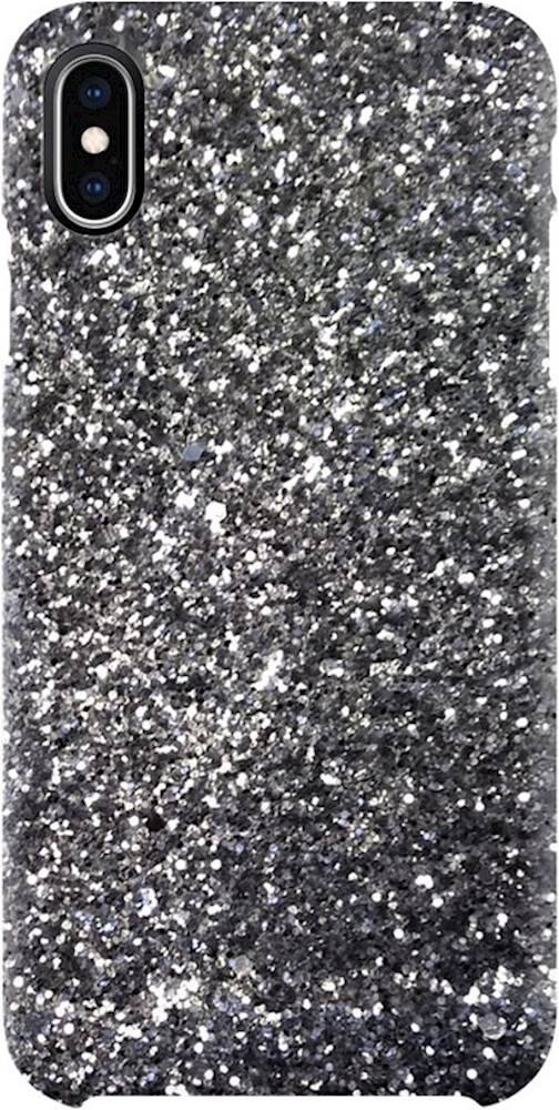 Front. SaharaCase - OnlyCase Series Case for Apple® iPhone® XR - Silver/Sparkle.