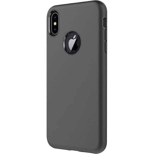 classic case with glass screen protector for apple iphone xs - black classic case with glass screen protector for apple iphone xs - black
