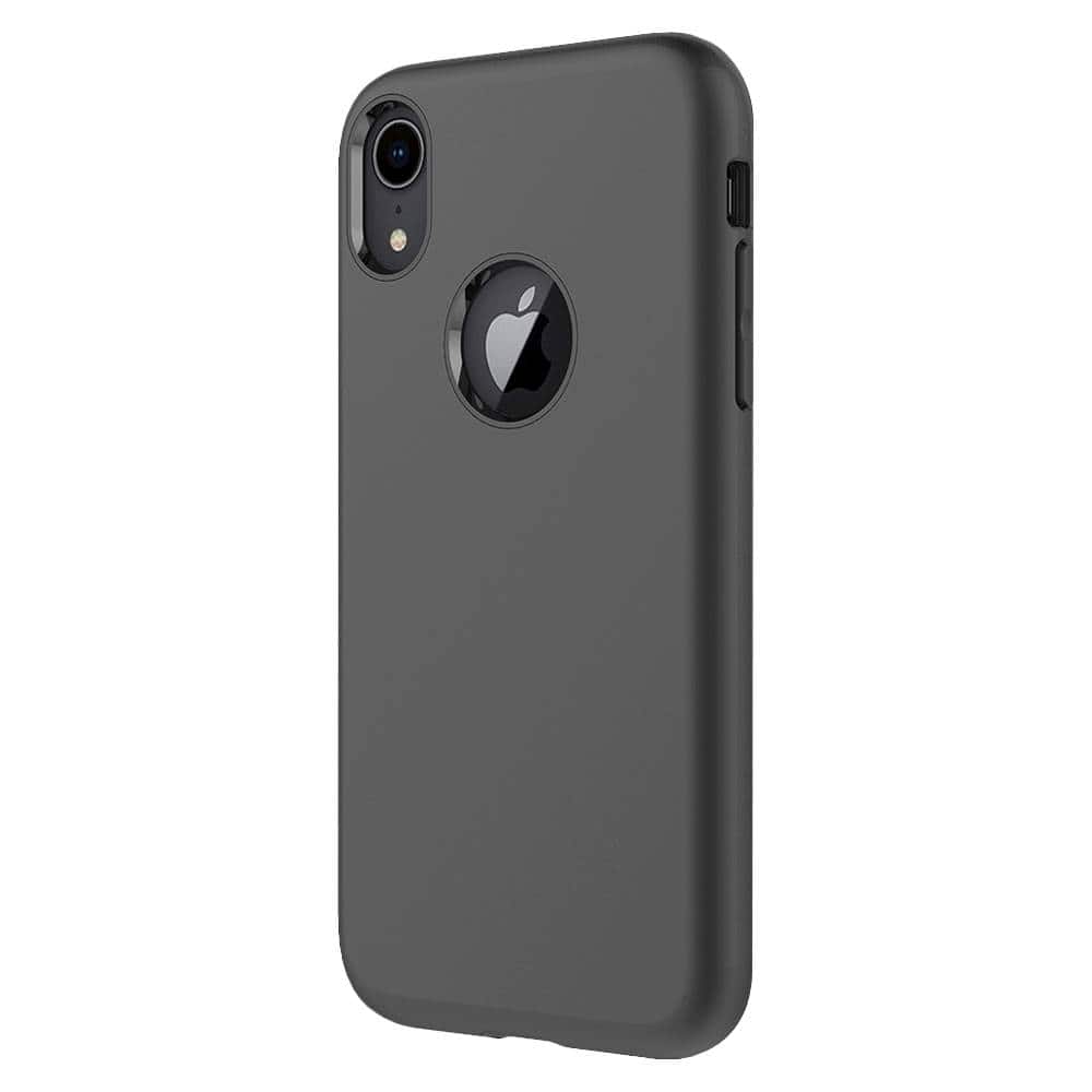onlycase series classic case with glass screen protector for apple iphone xr - black onlycase series classic case with glass screen protector for apple iphone xr - black