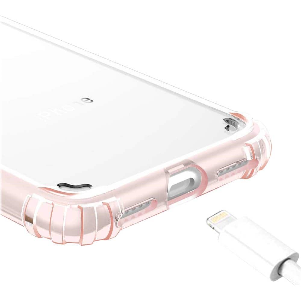 case with glass screen protector for apple iphone xr - rose gold clear case with glass screen protector for apple iphone xr - rose gold clear