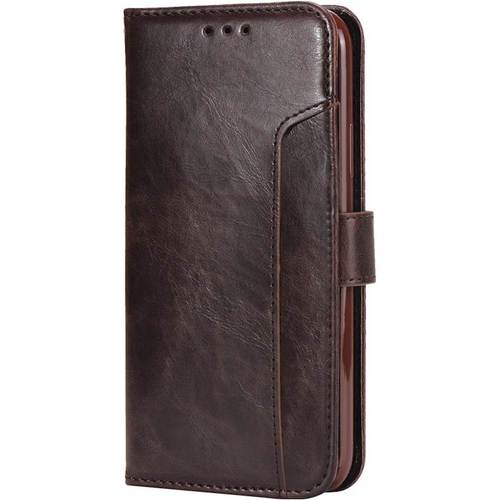 SaharaCase - Leather Flip Folio Case for Apple® iPhone® XS Max - Brown