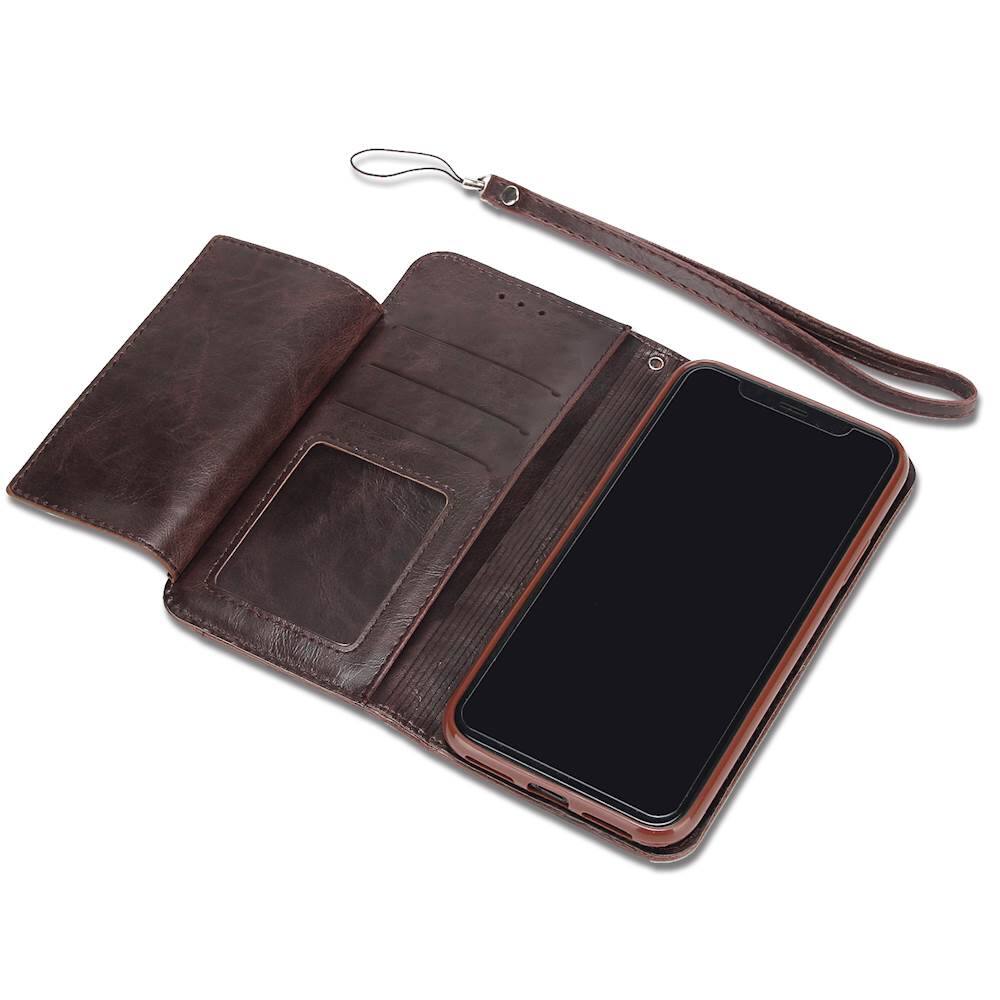 Alt View 11. SaharaCase - Leather Flip Folio Case for Apple® iPhone® XS Max - Brown.
