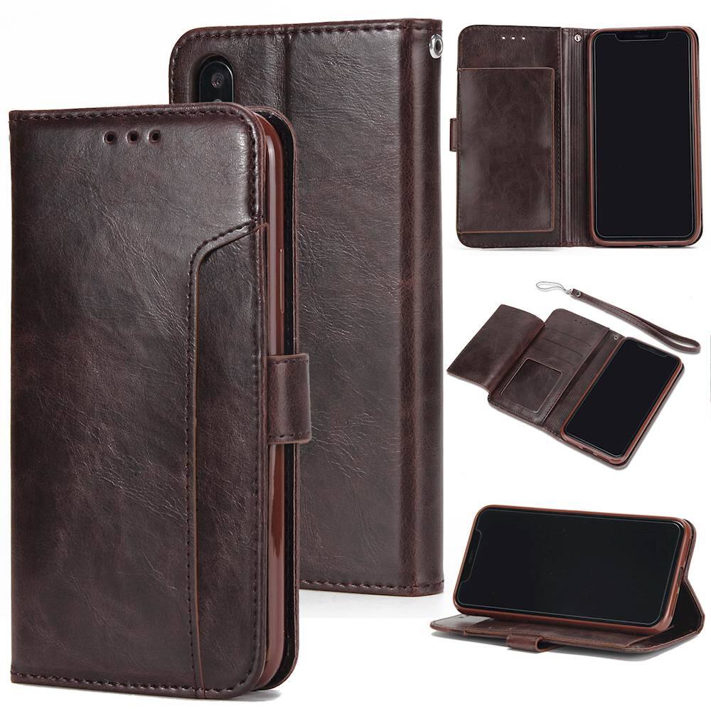 Alt View 12. SaharaCase - Leather Flip Folio Case for Apple® iPhone® XS Max - Brown.
