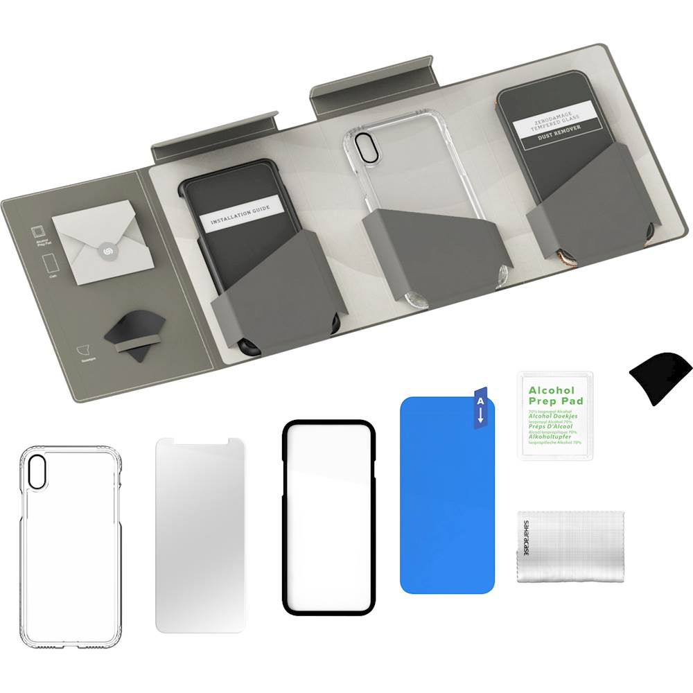 SaharaCase® iPhone X/XS Protection Kit Case & Glass Screen Clear