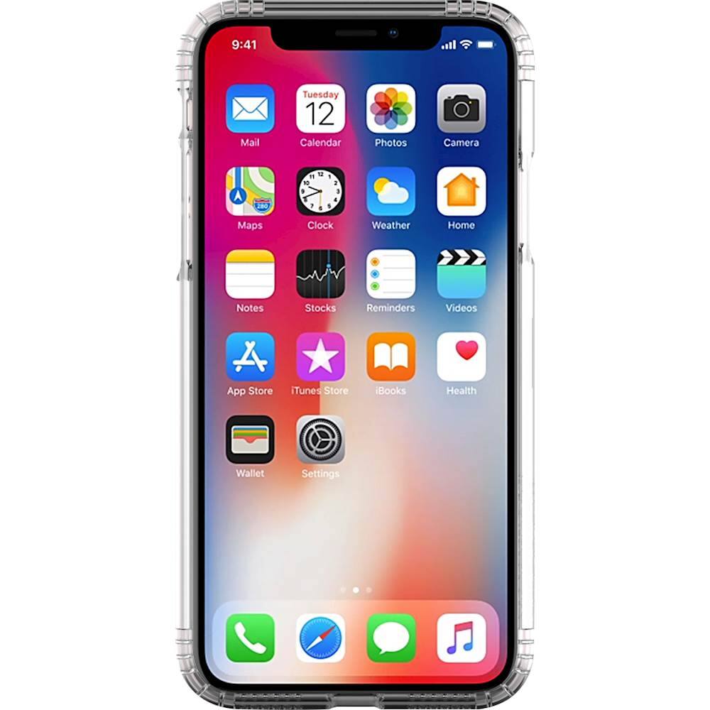 Alt View 2. SaharaCase - Protective Kit Case with Glass Screen Protector for Apple iPhone XS Max - Crystal Clear.
