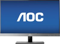 Front Zoom. AOC - 27" Widescreen Flat-Panel IPS LED HD Monitor - Piano Black/Silver.