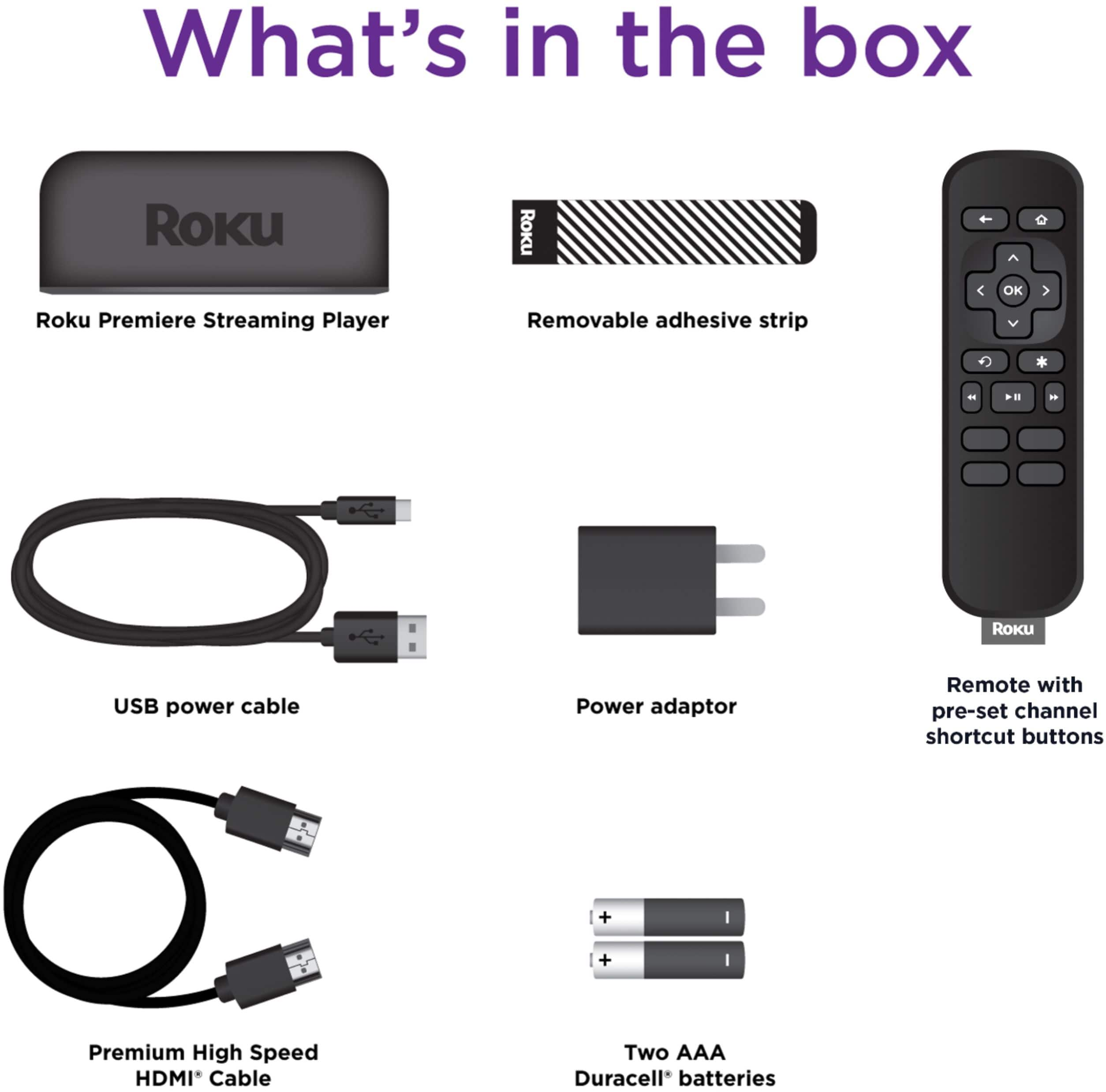 Roku Premiere, 4K HDR Streaming Player