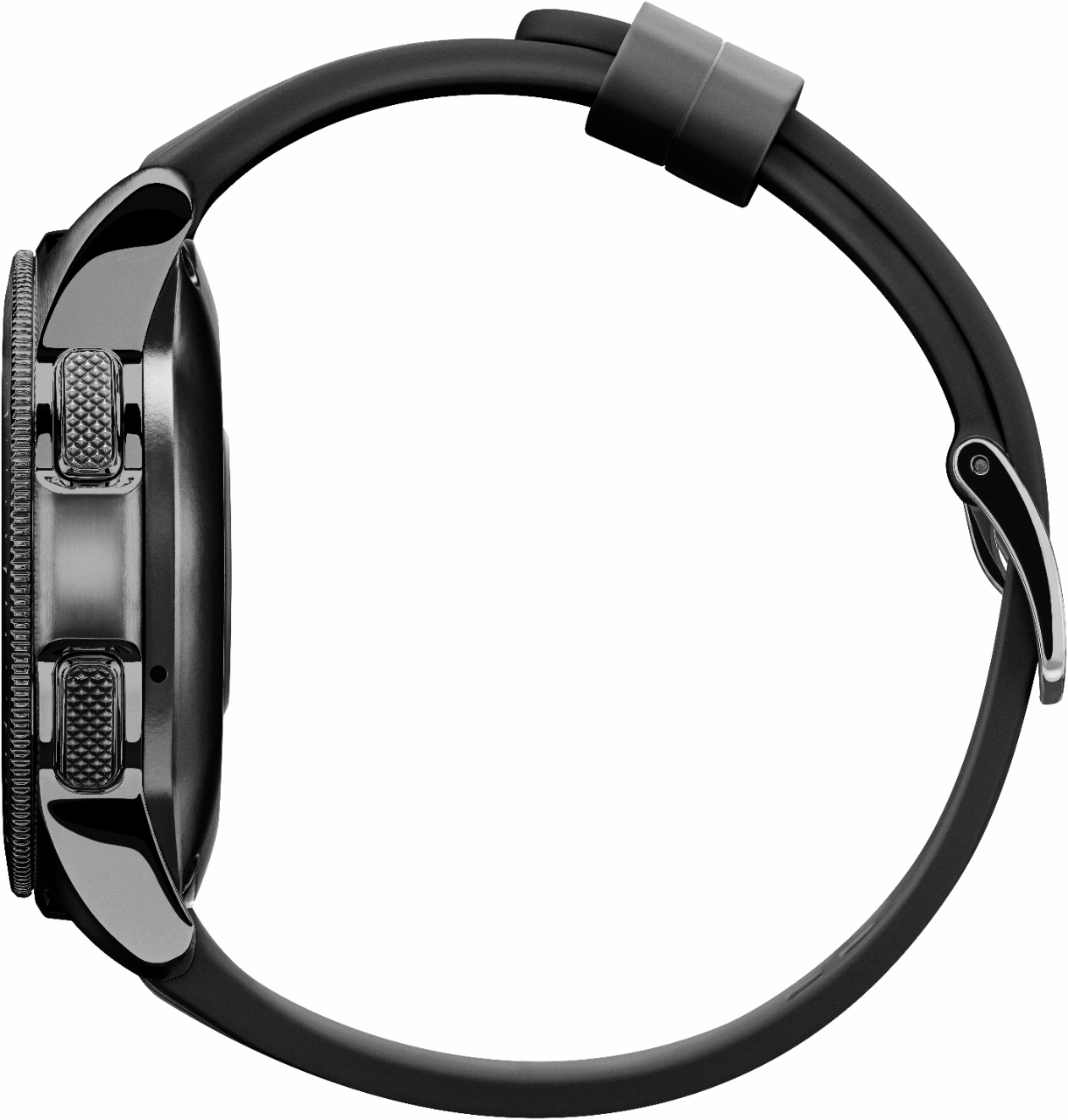 Buy WatchOut Wearables Luxury Stainless Steel Black Metal Clasp Buckle Watch  Chain Strap Band. Compatible with all 22mm Regular Watches and Smart Watches  like Samsung Galaxy Watch 46mm/Gear S3 Frontier/S3 Classic/Huawei Watch