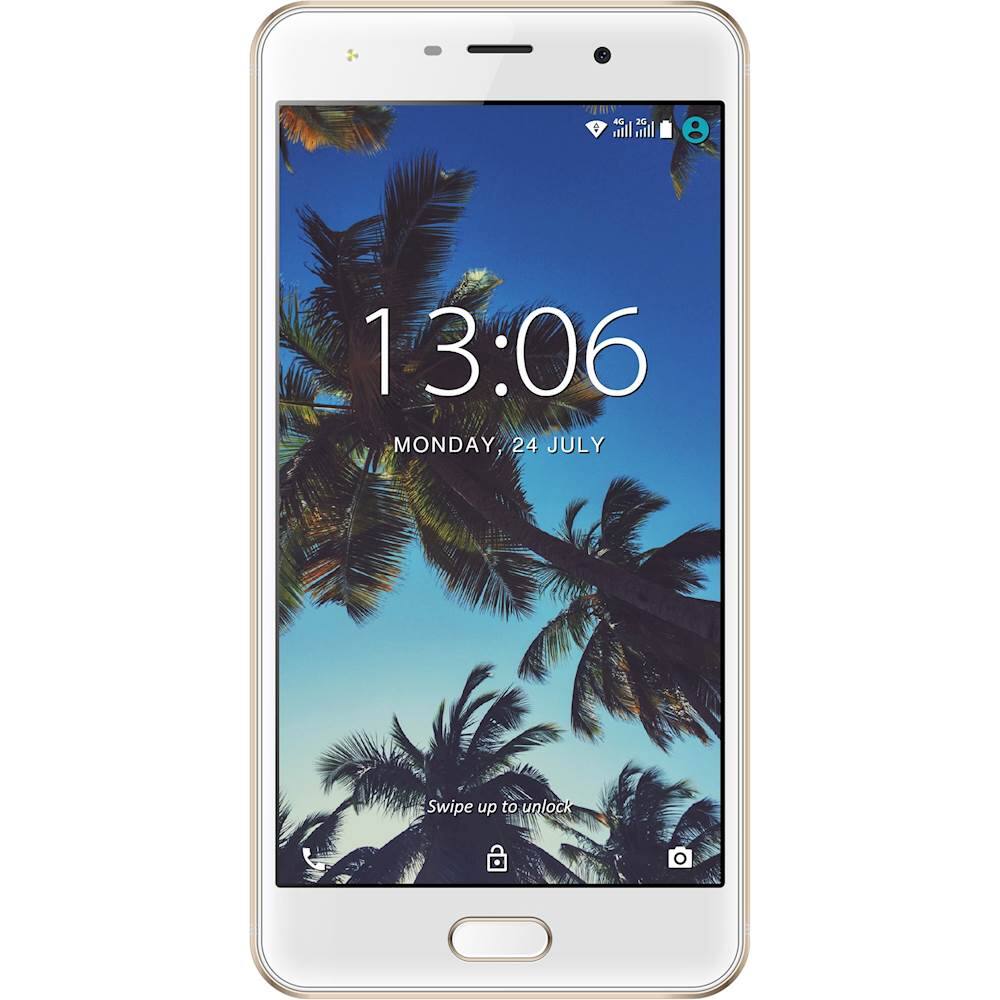 Front. CellAllure - Cool Pro with 8GB Memory Cell Phone (Unlocked) - Gold.