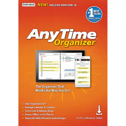 Front. Individual Software - AnyTime Organizer Deluxe 16.