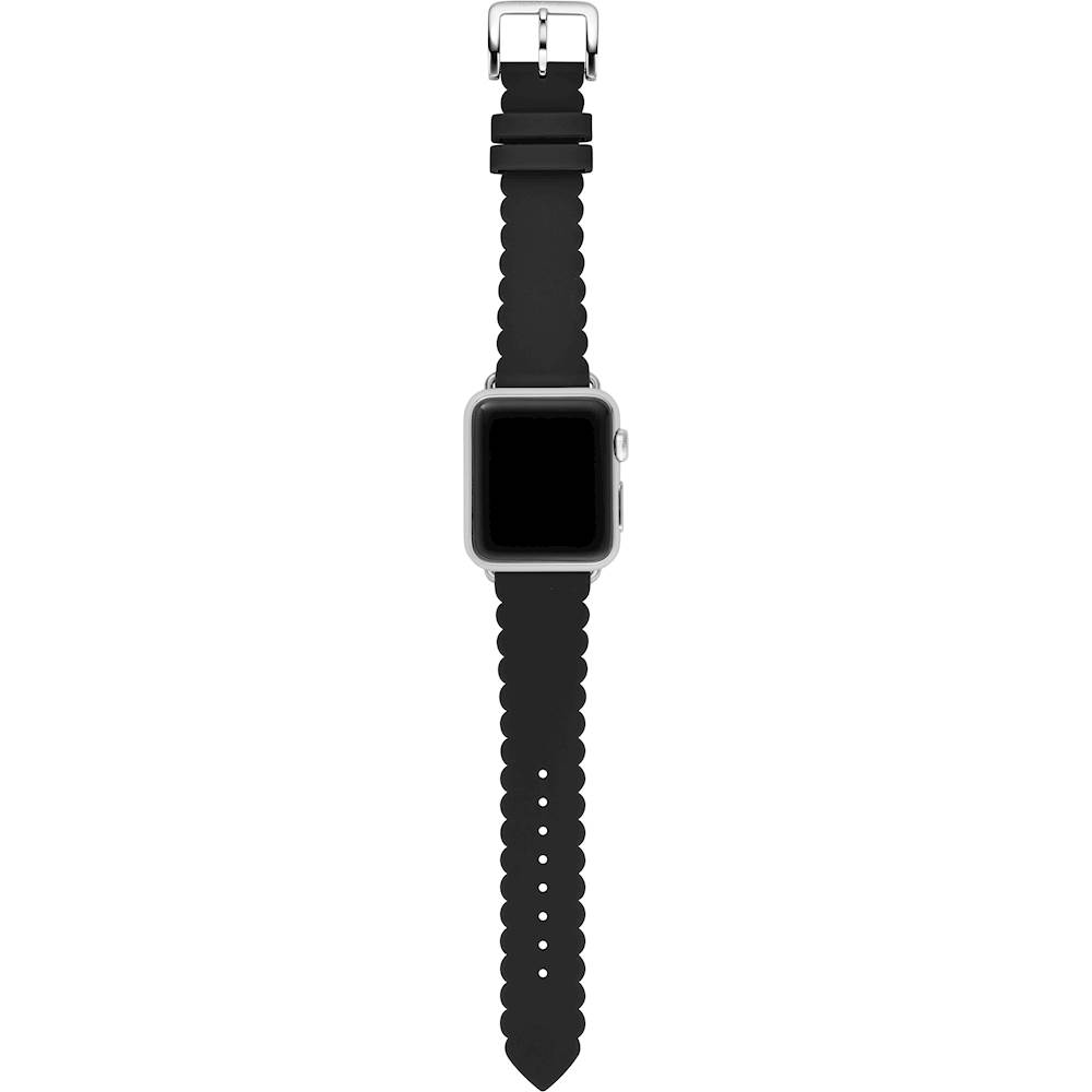Kate Spade New York Silicone band for 38/40/41mm Apple Watch® Black Scallop  Black KSS0018 - Best Buy