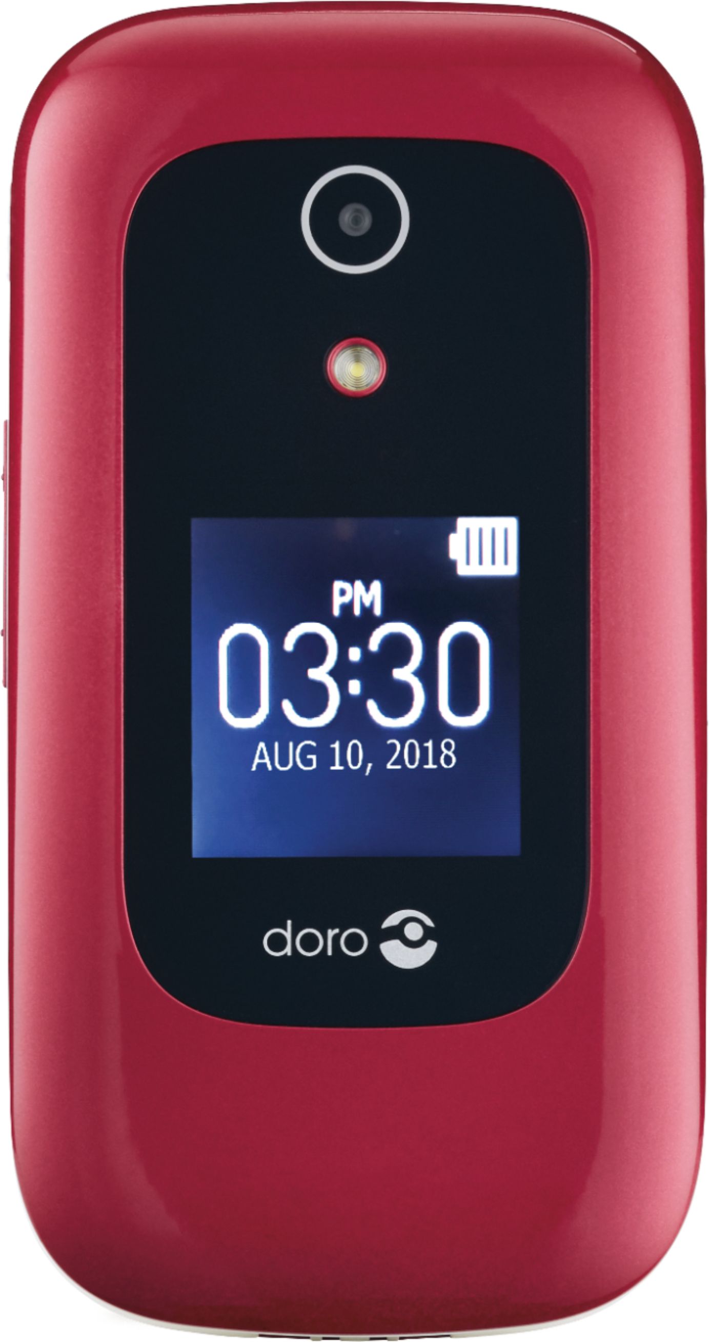 Best Buy: Doro 7050 with 512MB Memory Cell Phone White/Burgundy ...