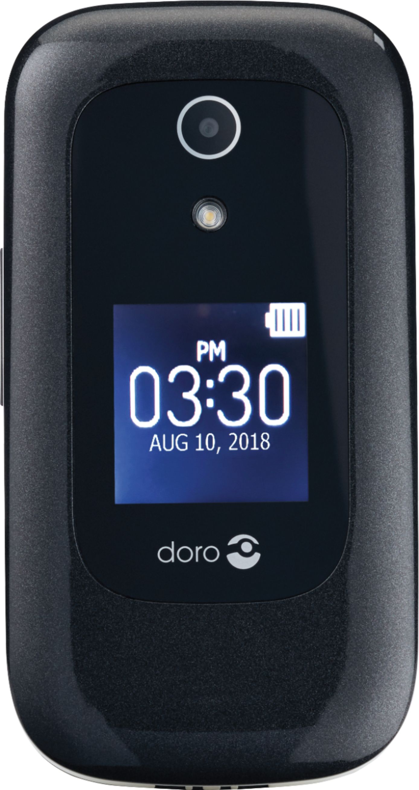 Doro 7050TL Flip Easy-to-Use Cell Phone for Seniors by Tracfone White/Black  Multi color 