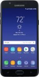 Front Zoom. Samsung - Galaxy J7 (2018) - Black (Consumer Cellular).