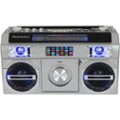 Front Zoom. Studebaker - Bluetooth Boombox with FM Radio, CD Player, 10 watts RMS - Silver.