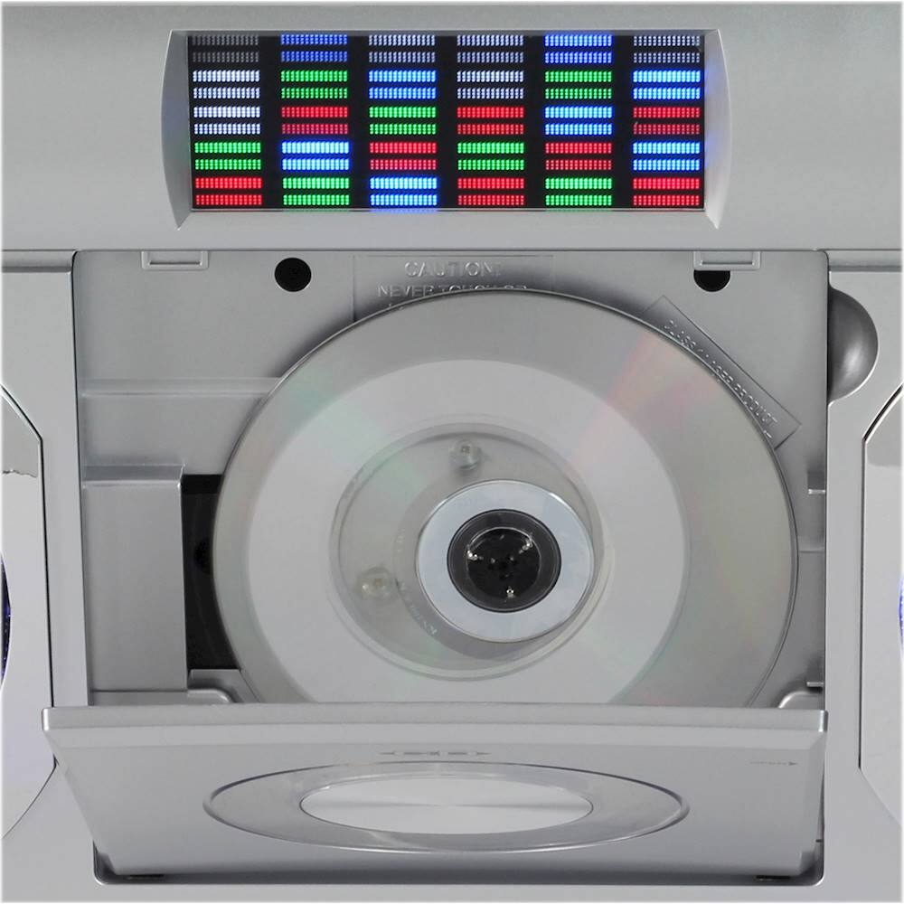 Alt View 13. Studebaker - Master Blaster 5W Boombox with Bluetooth - Silver.