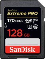 SanDisk - Extreme PRO 128GB SDXC UHS-I Memory Card - Front_Zoom